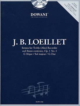 Illustration de Sonate op. 1/3 en sol M pour flûte à bec alto et basse continue