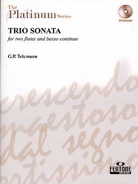 Illustration telemann trio sonata 2fl/bc
