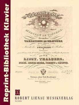 Illustration de Hexaméron grandes variations de bravoure sur la marche des Puritains de Bellini