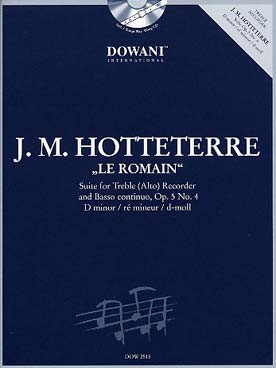 Illustration hotteterre suite op. 5/4 en re min