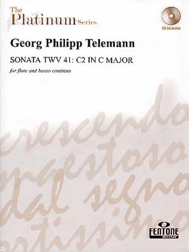 Illustration telemann sonate twv 41:c2 en do maj + cd