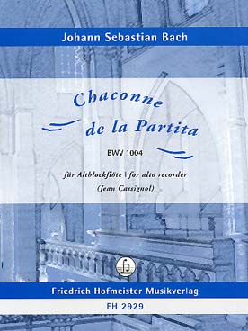 Illustration bach js chaconne de la partita bwv 1004