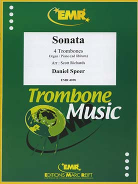Illustration de Sonata pour 4 trombones et orgue ou piano ad lib.