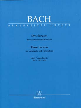 Illustration de Sonates BWV 1027/1028/1029 pour violoncelle et clavecin