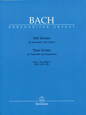 Illustration de Sonates BWV 1027/1028/1029 pour violoncelle et clavecin