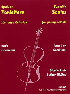 Illustration fun with scales for young cellists