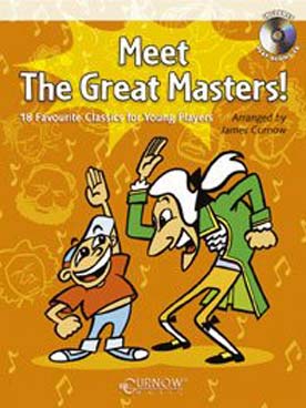 Illustration de MEET THE GREAT MASTERS : 18 thèmes classiques arrangés pour violon