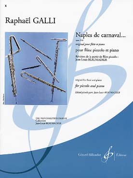 Illustration de Naples de Carnaval op. 336 (original pour flûte et piano)