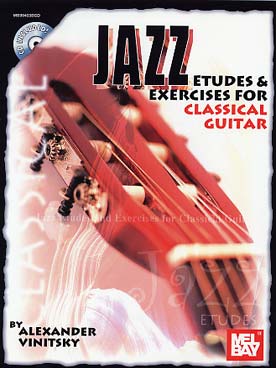 Illustration de Jazz etudes and exercises for classical guitar