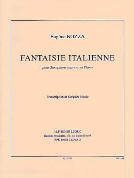 Illustration bozza fantaisie italienne (sax. soprano)