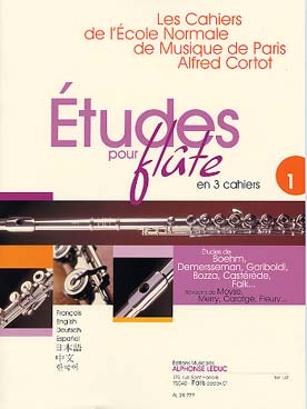 Illustration de ÉTUDES pour flûte : Böhm, Demerssemann, Gariboldi, Bozza, Castérède, Falk... - Vol. 1