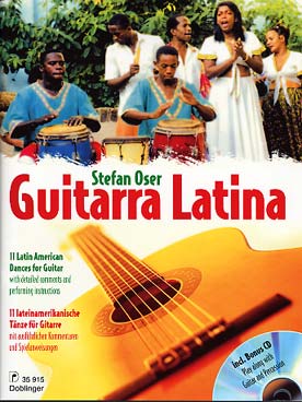 Illustration guitarra latina avec cd