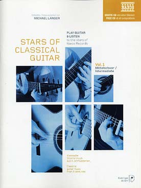 Illustration de STARS OF CLASSICAL GUITAR avec CD - Vol. 1 : Sor, Dowland, Bach, Buxtehude Giuliani, Coste, Tarrega...