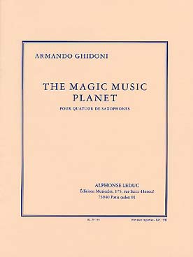 Illustration de The Magic music planet pour quatuor de saxophones SATB