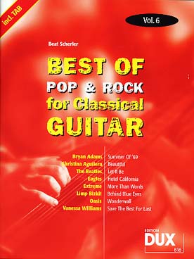Illustration best of pop & rock pour guitare vol. 6