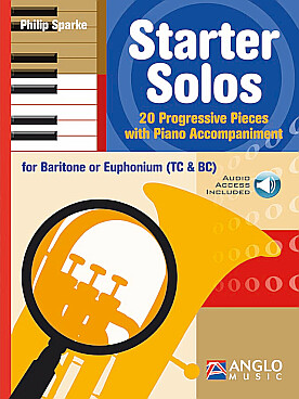Illustration de Starter solos : 20 pièces progressives pour la 1re année (baryton ou euphonium)