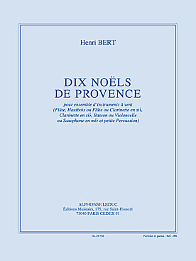 Illustration de 10 Noëls de Provence pour ensemble d'instruments à vents et petite percussion