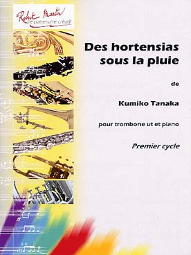 Illustration de Des Hortensias sous la pluie    
