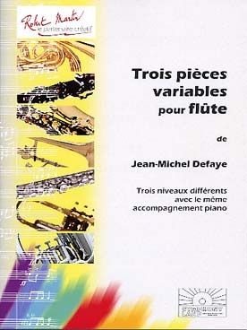 Illustration de 3 Pièces variables : 3 niveaux différents avec le même accompagnement piano  