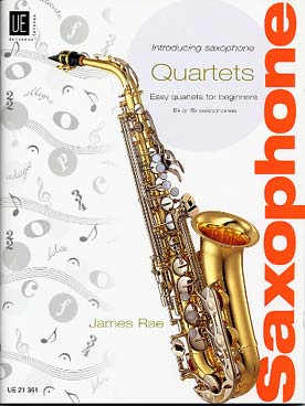 Illustration de Introducing saxophone quartets : quatuors faciles pour débutants (saxos mi b ou si b)