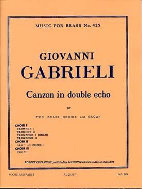 Illustration de Canzon in double echo pour ensemble de cuivres et orgue