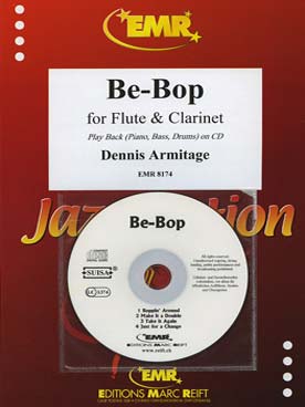 Illustration de Collection "Jazzination" avec piano + CD - Be-Bop pour flûte et clarinette