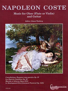 Illustration de Œuvres pour hautbois (flûte ou violon) et guitare