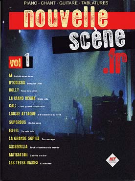 Illustration de NOUVELLE SCÈNE (P/V/G/Tab) - Vol. 1 : M, Cali, Louise Attaque, Matmatah, les Têtes raides...