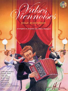 Illustration de VALSES VIENNOISES (tr. Maugain) avec CD écoute et play-along