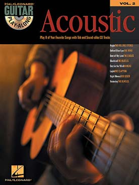 Illustration de GUITAR PLAY ALONG ACOUSTIC - Vol. 2 Acoustic