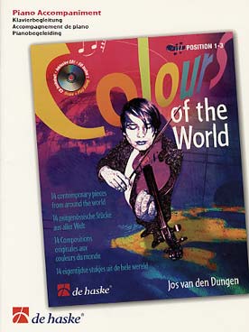 Illustration de Colours of the world : 14 compositions - accompagnements piano