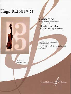 Illustration de Concertino pour alto (ou cor anglais) et orchestre à cordes, réd. piano