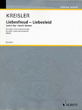 Illustration kreisler liebesfreud - liebesleid