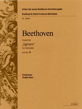 Illustration de Ouverture d'Egmont op. 84 - partie de contrebasse