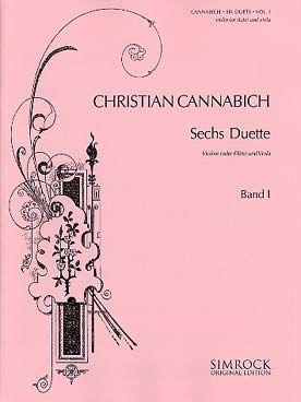 Illustration de 6 Duos pour violon ou flûte et alto - Vol. 1