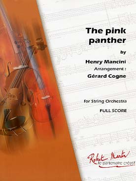Illustration de The Pink panther, arr. Cogne pour orchestre à cordes et piano