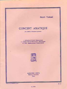 Illustration de Concert asiatique pour percussion et orchestre réduction piano