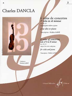 Illustration de 6 Solos de concertos (orig. violon et piano, tr. Frédéric Lainé) - N° 2 op. 141/2 en ré m