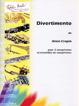 Illustration de Divertimento pour 2 saxophones alto solo et ensemble de saxophones