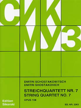 Illustration de Quatuor à cordes N° 7 op. 108