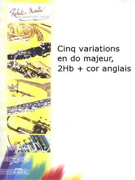 Illustration de 5 Variations en do M pour 2 hautbois et cor anglais