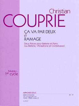 Illustration de Ça va par deux - Ramage, pour batterie et piano