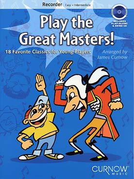 Illustration play the great masters ! flute a bec