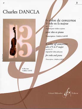 Illustration de 6 Solos de concertos (orig. violon et piano, tr. Frédéric Lainé) - N° 3 op. 141/3 en fa M