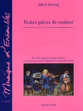 Illustration de Petites pièces de couleur pour duo, trio quatuors, quintettes et sextuors sur des morceaux choisis de la méthode rose - Nouvelle édition avec CD