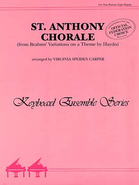 Illustration de Saint Anthony chorale (de "variations sur un thème de Haydn") pour 2 pianos 8 mains