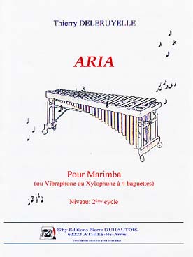 Illustration de Aria pour marimba (ou vibraphone ou xylophone à 4 baguettes)