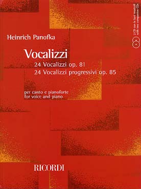 Illustration panofka 24 vocalises op. 81 et 85 + cd