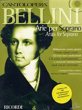 Illustration bellini arias pour soprano avec cd