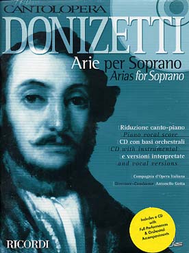 Illustration donizetti arias pour soprano avec cd